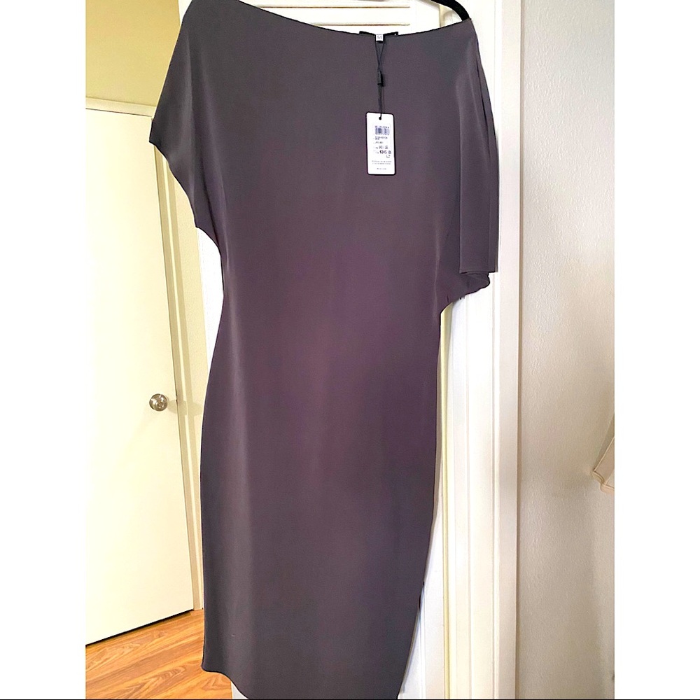 NWT Reiss Madison dress in slate grey. Size 6